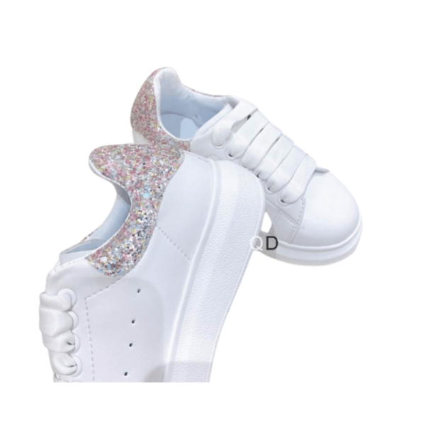 Kid's Alexander McQueen Oversize Crystal Embellished Shoe (Unisex)