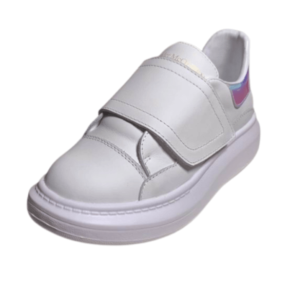 Kid`s Alexander McQueen White Rainbow Oversized Shoe With Strap (Unisex)