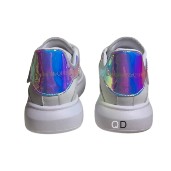 Kid`s Alexander McQueen White Rainbow Oversized Shoe With Strap (Unisex)