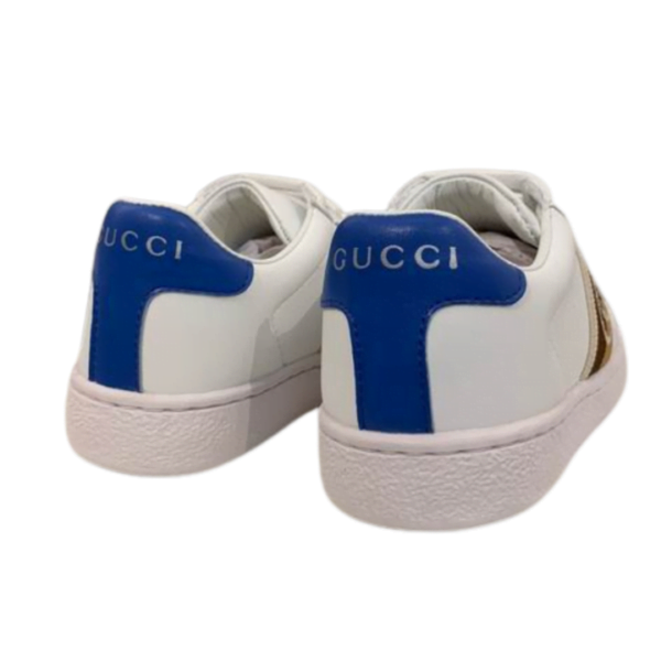 Kid's Gucci Ace 'Interlocking G - White Blue' (Unisex)