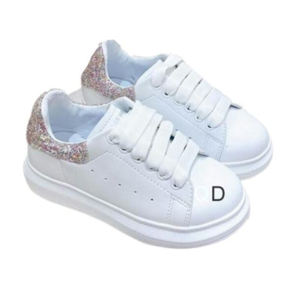 Kid's Alexander McQueen Oversize Crystal Embellished Shoe (Unisex)