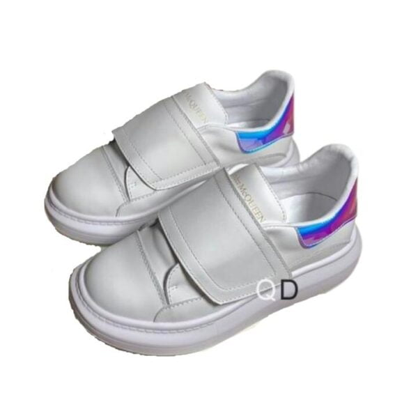 Kid`s Alexander McQueen White Rainbow Oversized Shoe With Strap (Unisex)