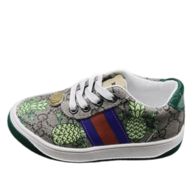 Kid's Gucci Pineapple Print GG Monogram Shoe (Unisex)