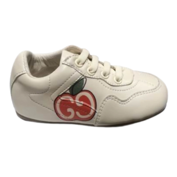 Kid's Gucci GG Apple Logo in White Shoe (Unisex)