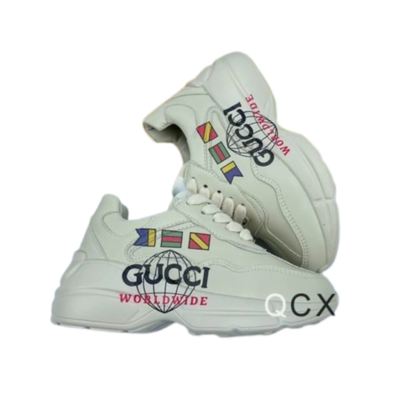 Kid's Gucci White Rhyton Worldwide (W) Shoe (Unisex)