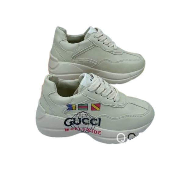 Kid's Gucci White Rhyton Worldwide (W) Shoe (Unisex)