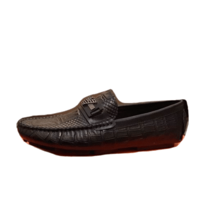 Men's Emporio Armani Black Moccasin Suede Flat Shoe