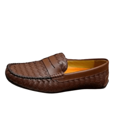 Men's Bottega Veneta Brown Leather Loafer Shoe