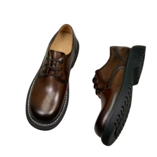 Men's Bottega Veneta Brown Lug Hiking Lace-up Shoe - Image 3
