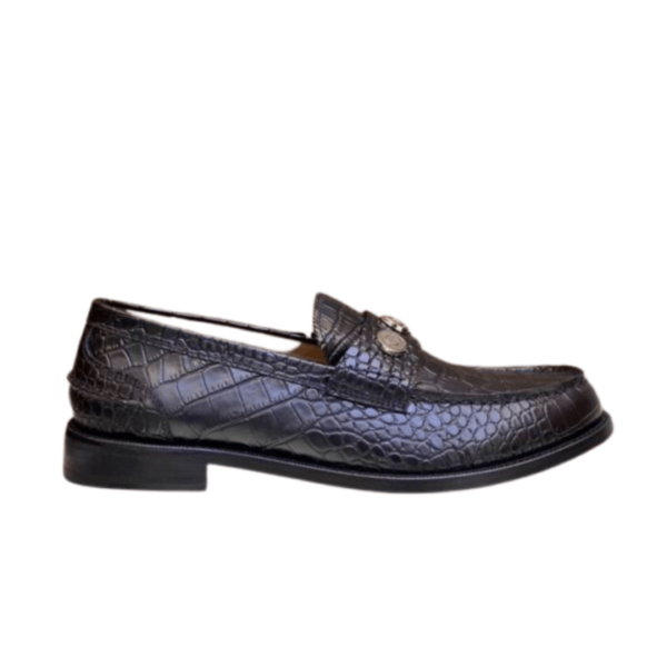 Men's Burberry Black Fred Embossed Loafer Shoe - Image 3