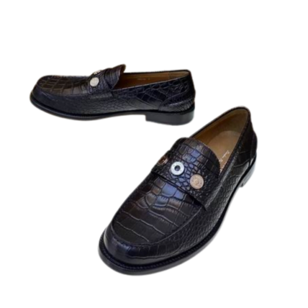 Men's Burberry Black Fred Embossed Loafer Shoe - Image 4