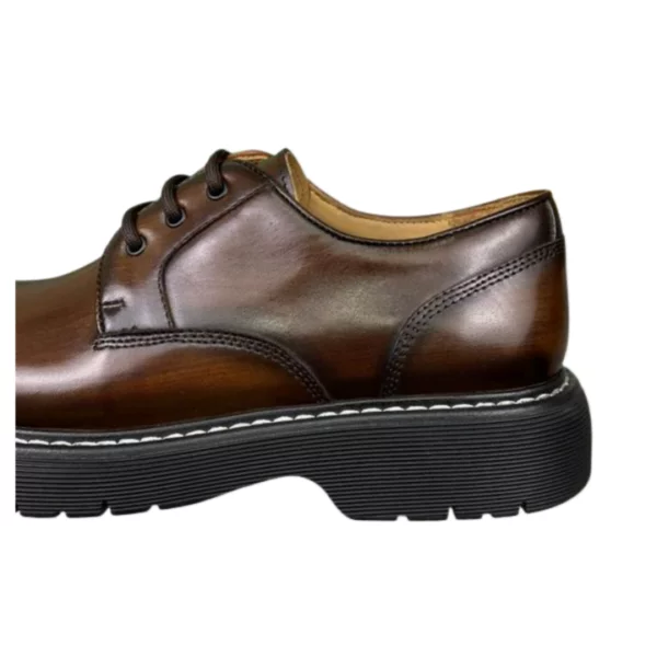 Men's Bottega Veneta Brown Lug Hiking Lace-up Shoe - Image 5