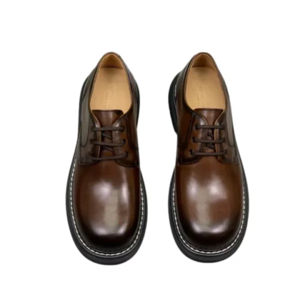 Men's Bottega Veneta Brown Lug Hiking Lace-up Shoe - Image 2