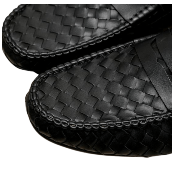 Men's Bottega Veneta Black Leather Loafer Shoe - Image 6