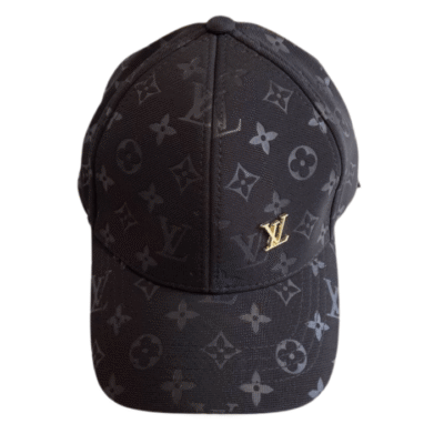 Louis Vuitton Leather LV Logo Cap 021604