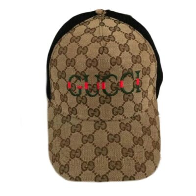 Gucci Brown Canvas Baseball Adjustable Cap