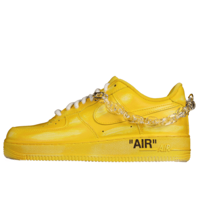 Nike Air Force 1'07 ' Low “Yellow Washed” (Nike Custom Shoes)