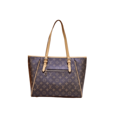 Damier Ebene Tan Monogram Canvas Lena PM