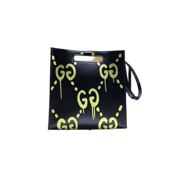 Gucci GucciGhost Yellow Tote Embossed 409380 - Image 2