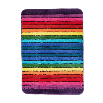 1Pc Rainbow Navy Soft Microfiber Bath Mat TB04211