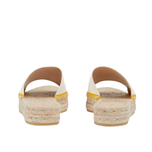 Ladies Gucci Interlocking G Espadrille Slides - Image 6