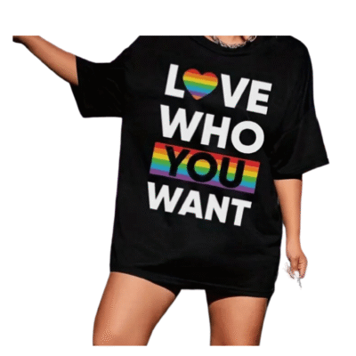 Ladies Rainbow Navy Short Sleeve Round Neck T-shirt XN05757