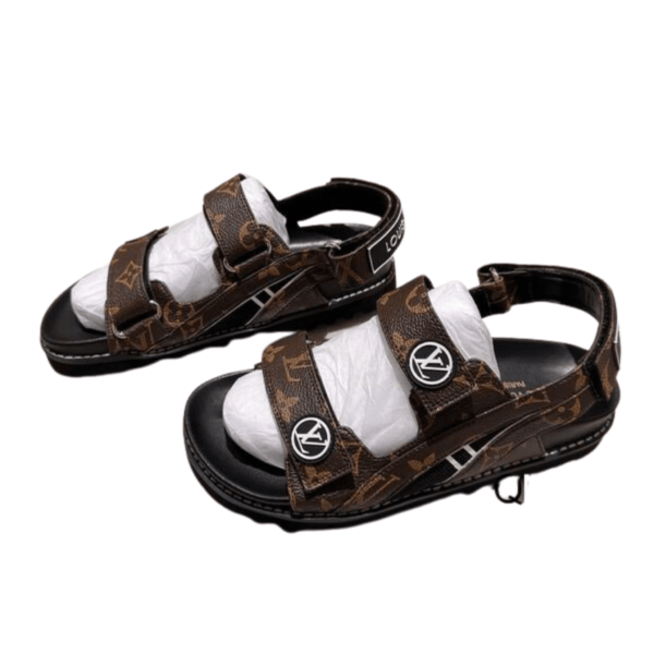 Louis Vuitton Monogram Paseo Flat Comfort Sandal In Brown - Image 3