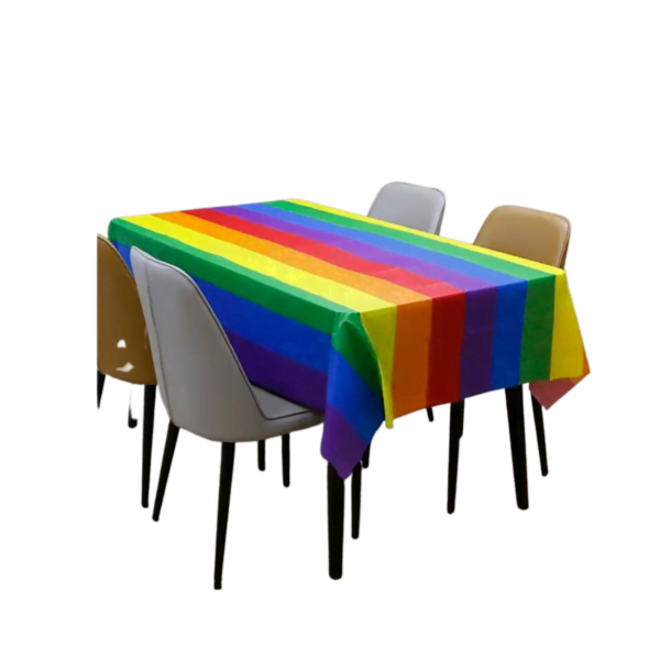 Rainbow Navy Multicolor Table Cloth HH04272