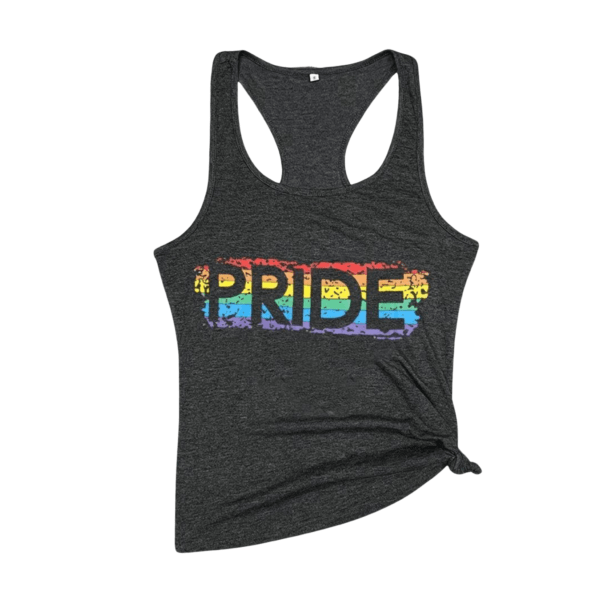 Ladies Rainbow Navy Pride Sleeveless Tank Top DW06822