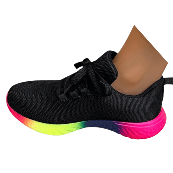 Rainbow Navy Breathable Lace-up Running Sneaker AX00163 - Image 7