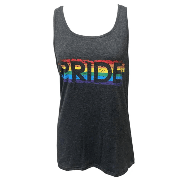 Ladies Rainbow Navy Pride Sleeveless Tank Top DW06822 - Image 2