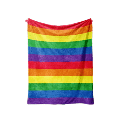 1Pc Rainbow Navy Colorful Cozy Blanket QQ04070