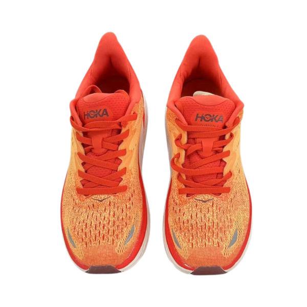 Hoka One One Clifton 8 Fiesta Blazing Orange - Image 2