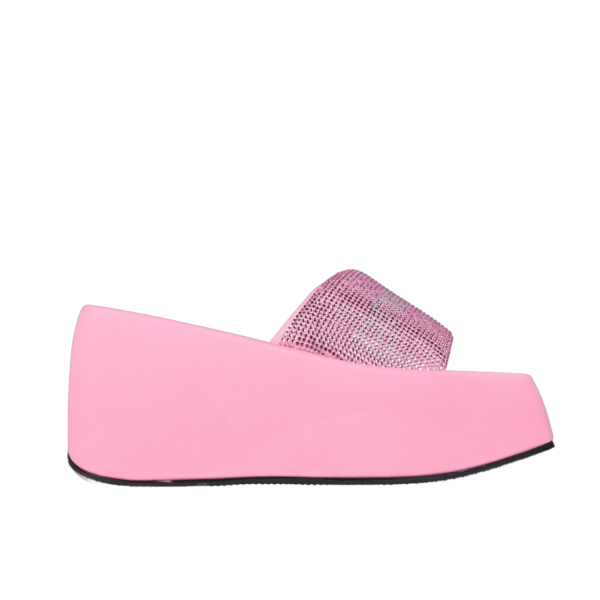 Alexander Wang Pink Taji Platform Slides X56027 - Image 3