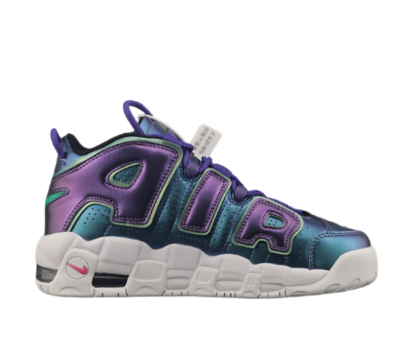 Ladies Nike Air More Uptempo GS 'Iridescent Purple' 922845 500 - Image 3