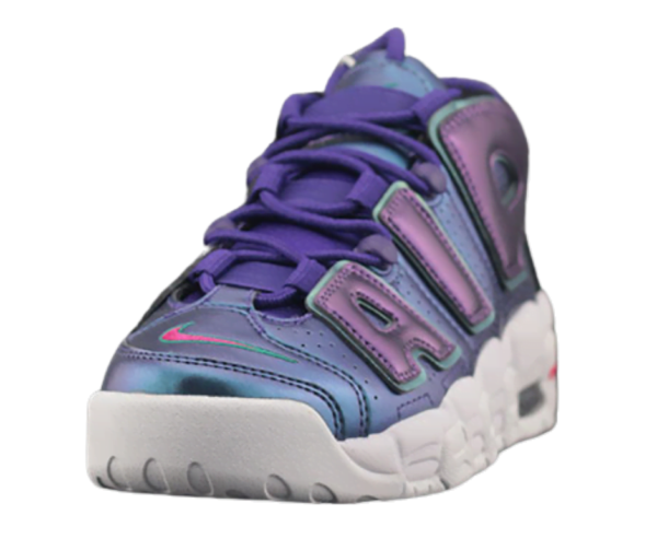 Ladies Nike Air More Uptempo GS 'Iridescent Purple' 922845 500 - Image 4