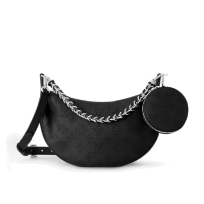 Louis Vuitton Baia PM Mahina Leather Handbag In Black M22819