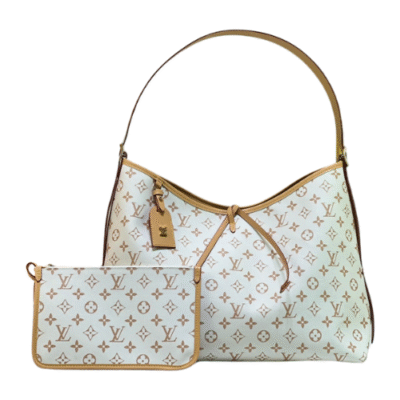Louis Vuitton Beige CarryAll MM Handbag M46197