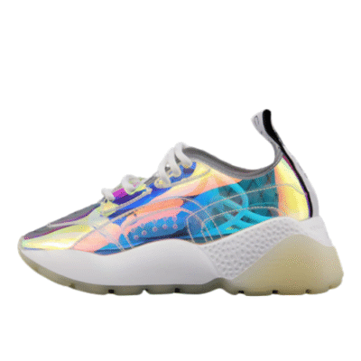 Ladies Stella McCartney Eclypse Metallic Rainbow Sneakers