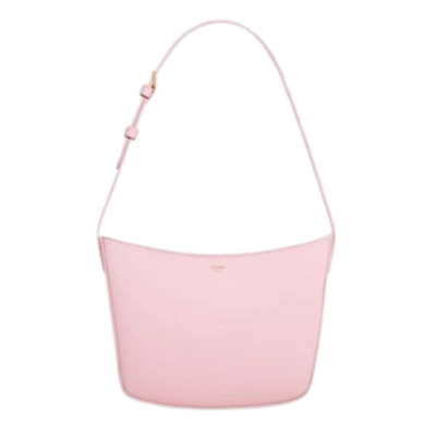 Celine Medium Croque Shiny Calfskin Handbag In Pink  112273EWT.24PI