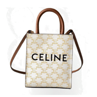 Celine Mini Vertical Cabas In Triomphe Canvas 194372BZK.01BC