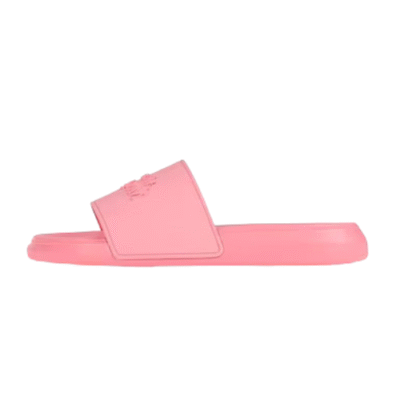 Alexander McQueen Pink Embossed-Logo Slides N0402