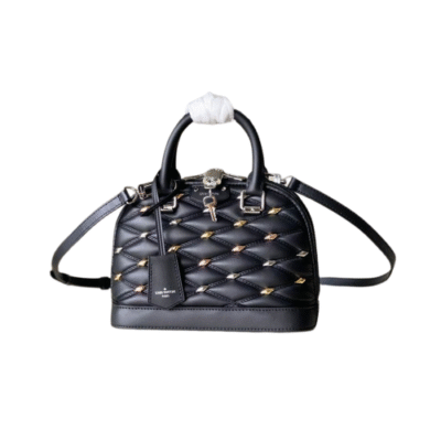 Louis Vuitton Black Nano Alma Handbag M83019