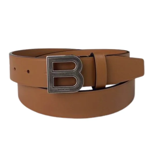 Balenciaga Signature Buckle Leather Belt P00631797 - Image 3