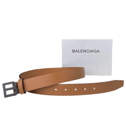 Balenciaga Signature Buckle Leather Belt P00631797 - Image 4