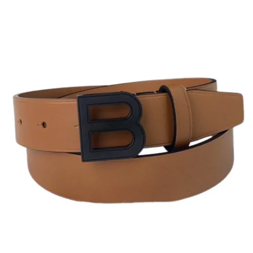 Balenciaga Signature Buckle Leather Belt P00631797