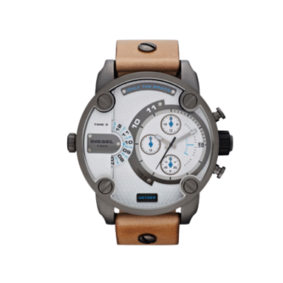Diesel Dual Time Chronograph Gunmetal Stainless Watch DZ7269