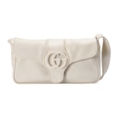 Gucci White Aphrodite Small Leather Handbag