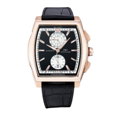 IWC Da Vinci Chronograph Black Stainless Steel Watch IW376419