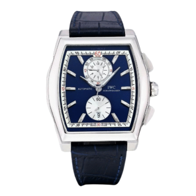 IWC Da Vinci Chronograph Blue Stainless Steel Watch IW376404